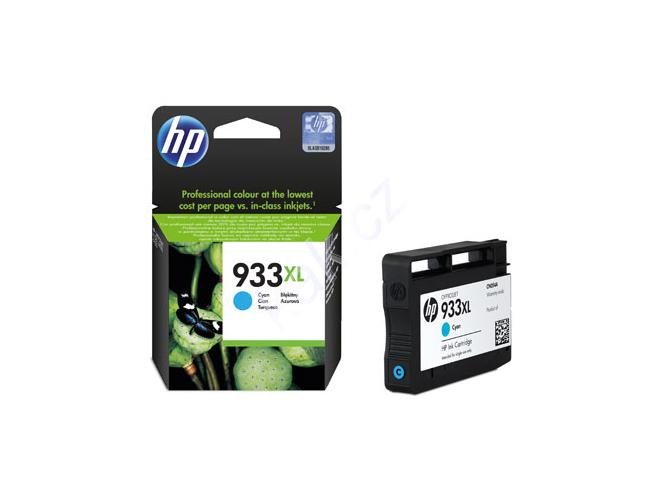 Originální inkoustová náplň HP CN054AE (č.933XL), azurový (cyan), 825 stran