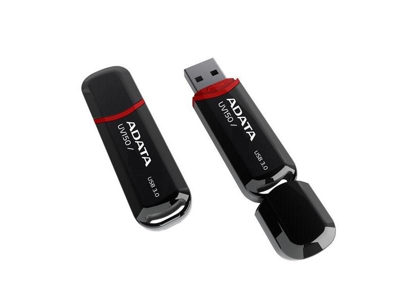 Přenosný flash disk ADATA DashDrive UV150 64GB, černý (black)