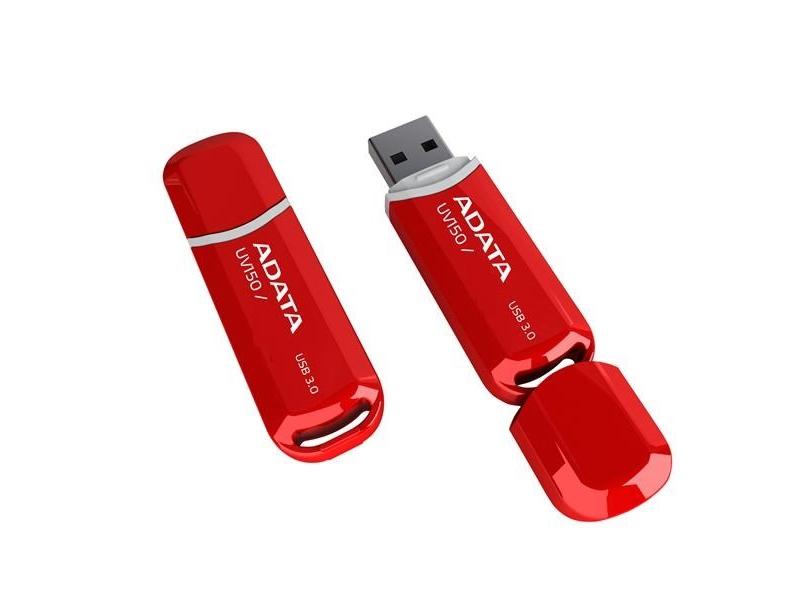 Přenosný flash disk ADATA DashDrive UV150 64GB, červený (red)