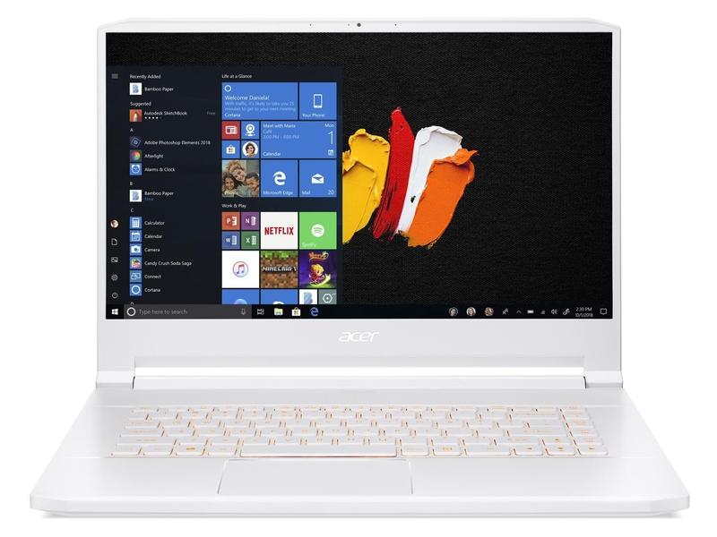 Notebook ACER ConceptD 7 Pro (CN715-71P-793Z), bílý (white)