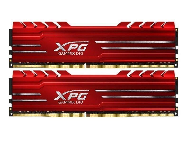 2 paměťové moduly ADATA 16GB (2x8GB) DDR4 3200MHz AX4U320038G16-DR10 XPG GAMMIX D10, červená (red)