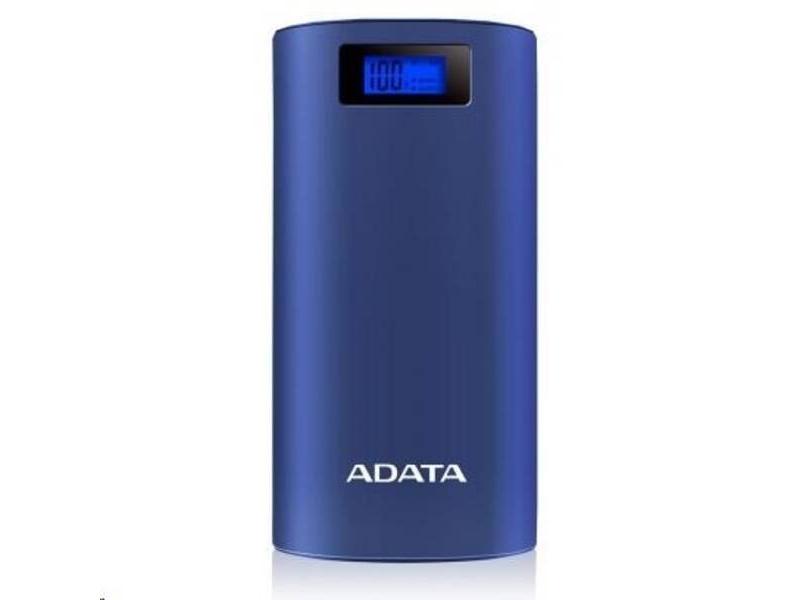 Externí baterie ADATA P20000D Power Bank, modrá (blue)