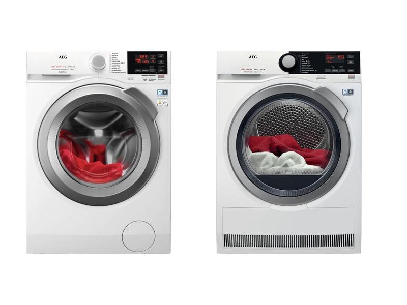 Set pračky a sušičky AEG L6FEG48SCA + AbsoluteCare T8DBE48SC