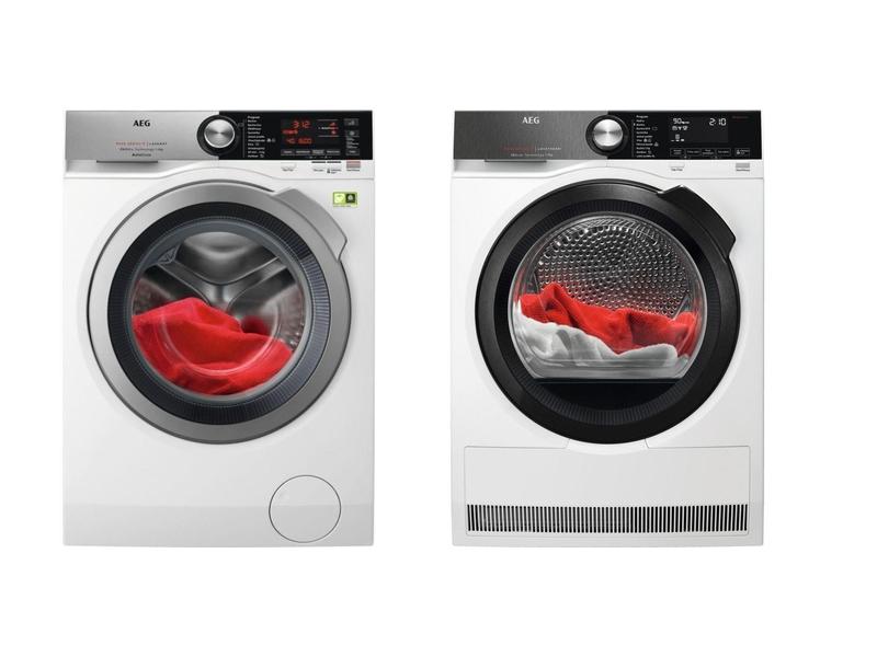 Set pračky a sušičky AEG L8FBC69ASCA + T9DBB89BC