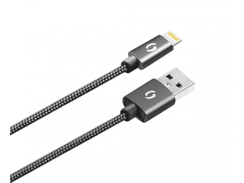 Datový kabel ALIGATOR PREMIUM Lightning kabel 1m, černý (black)