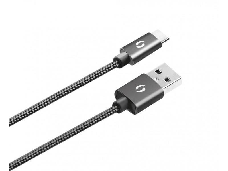 Datový kabel ALIGATOR PREMIUM 2A, šedý (gray)