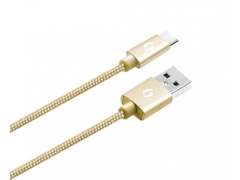 Datový kabel ALIGATOR PREMIUM 2A, zlatá (gold)