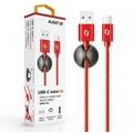 Datový kabel ALIGATOR PREMIUM 2A, červená (red)