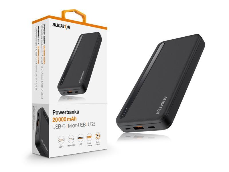 Powerbanka ALIGATOR PBAL2050 20000mAh 20W