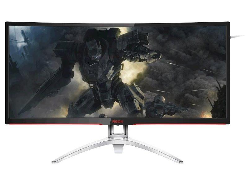 35" prohnutý LED monitor AOC Gaming AG352QCX, černo-stříbrný (black/silver)