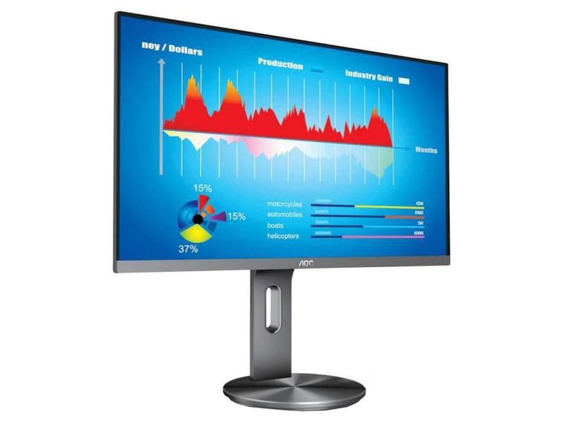 27" LED monitor AOC U2790PQU - 4K UHD, šedý (gray)