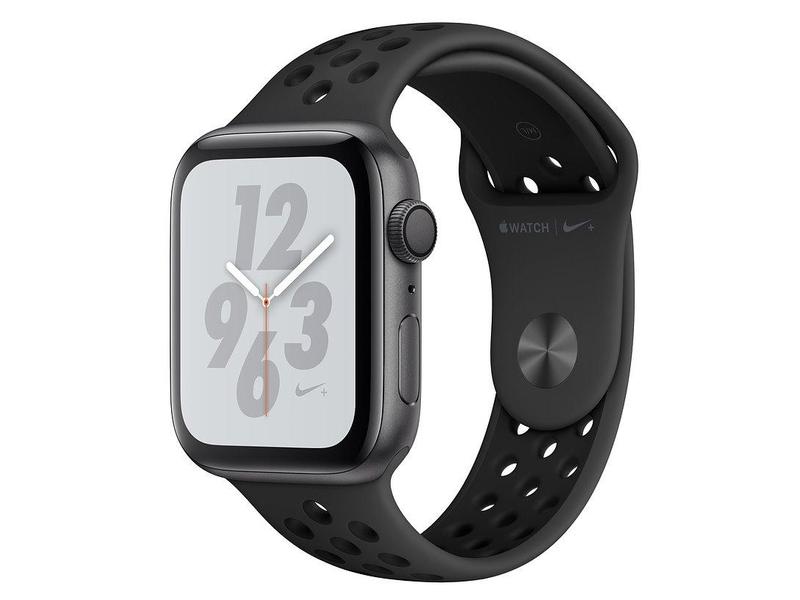 Chytré hodinky APPLE Watch Nike+ 40mm vesmírně šedý hliník s antracitovým / černým sportovním řemínkem Nike (2018), šedá/černá (gray/black)