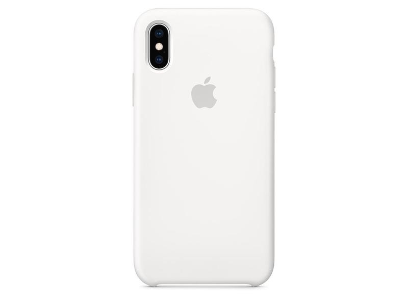 Pouzdro pro iPhone APPLE iPhone XS Silicone Case - White, bílá (white)