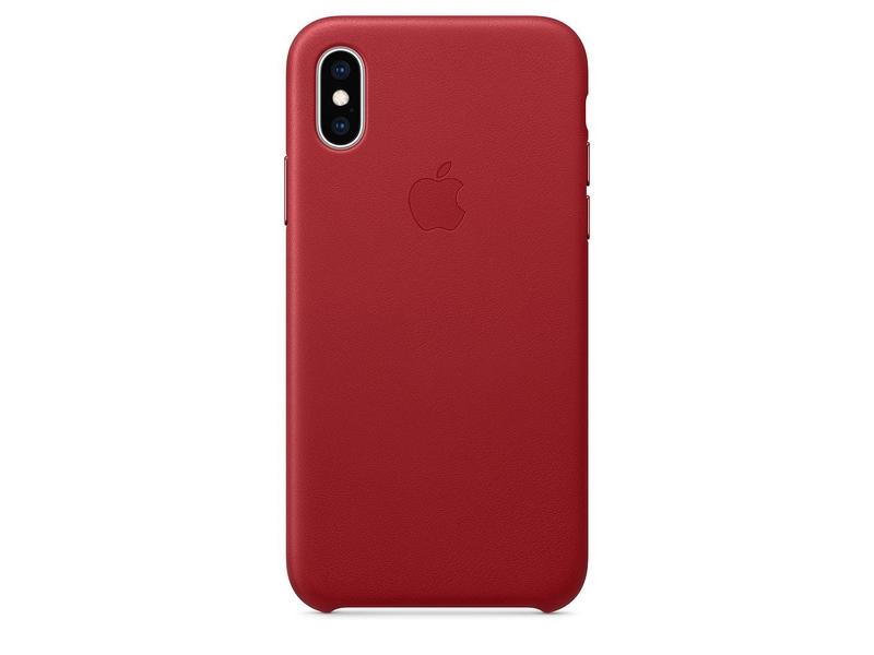 Pouzdro pro iPhone APPLE iPhone XS Leather Case - (PRODUCT)RED, červená (red)