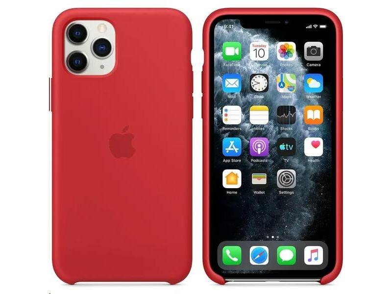 Pouzdro pro iPhone APPLE iPhone 11 Pro Silicone Case - Red, červená (red)