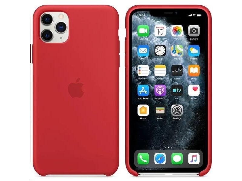Pouzdro pro iPhone APPLE iPhone 11 Pro Max Silicone Case - Red, červený (red)