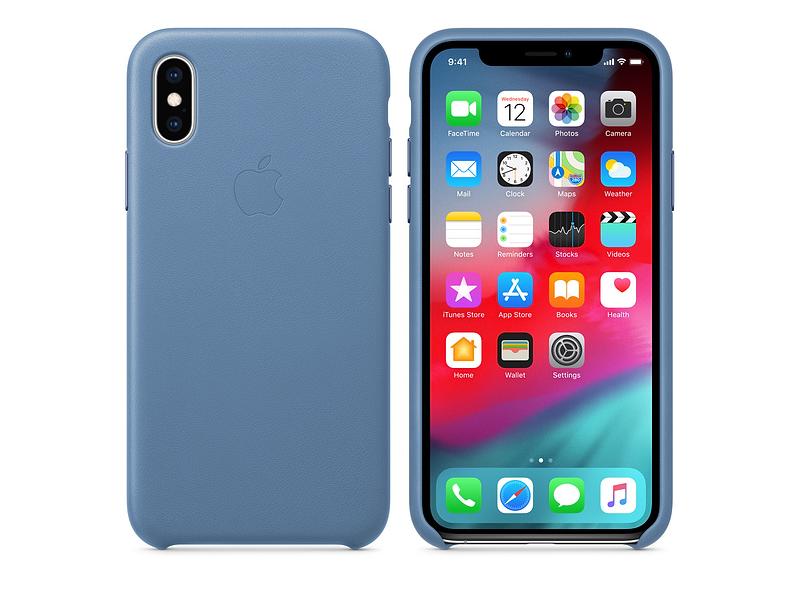 Pouzdro pro iPhone APPLE XS Max Leather Case, modrá (blue)