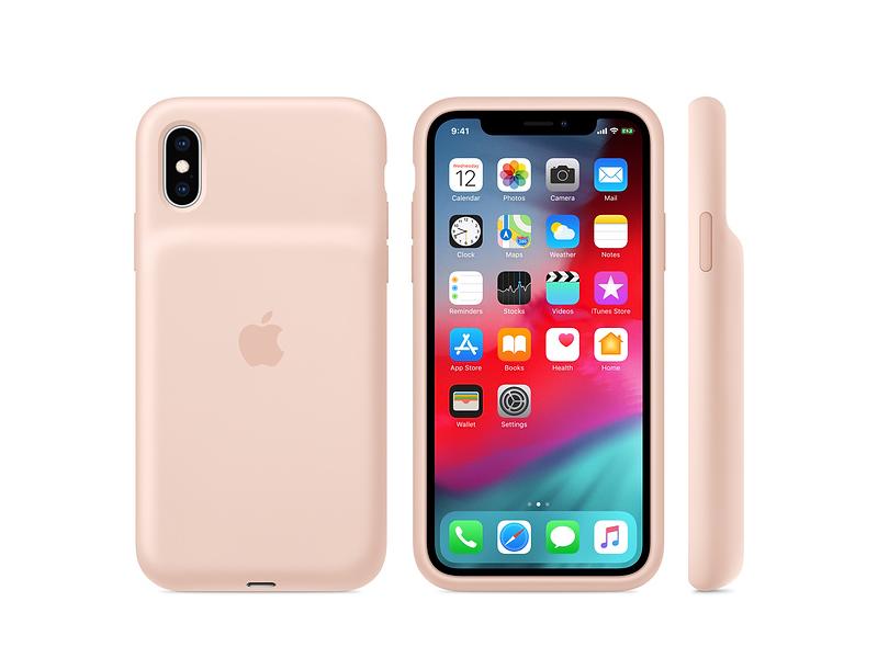 Pouzdro pro iPhone s baterií APPLE XS Max Smart Battery Case, růžová (pink)