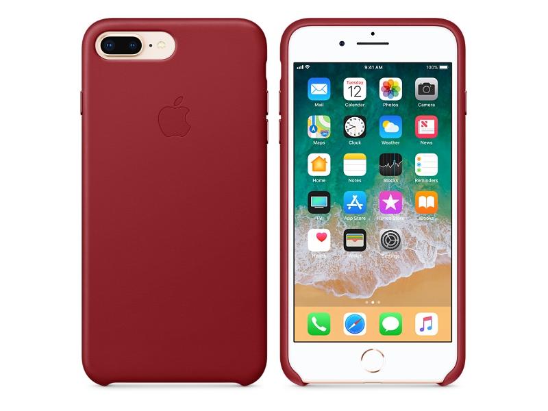 Pouzdro pro iPhone APPLE iPhone 8 Plus / 7 Plus Leather Case, červená (red)