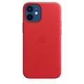 Pouzdro pro iPhone APPLE iPhone 12 mini Leather Case s MagSafe červené