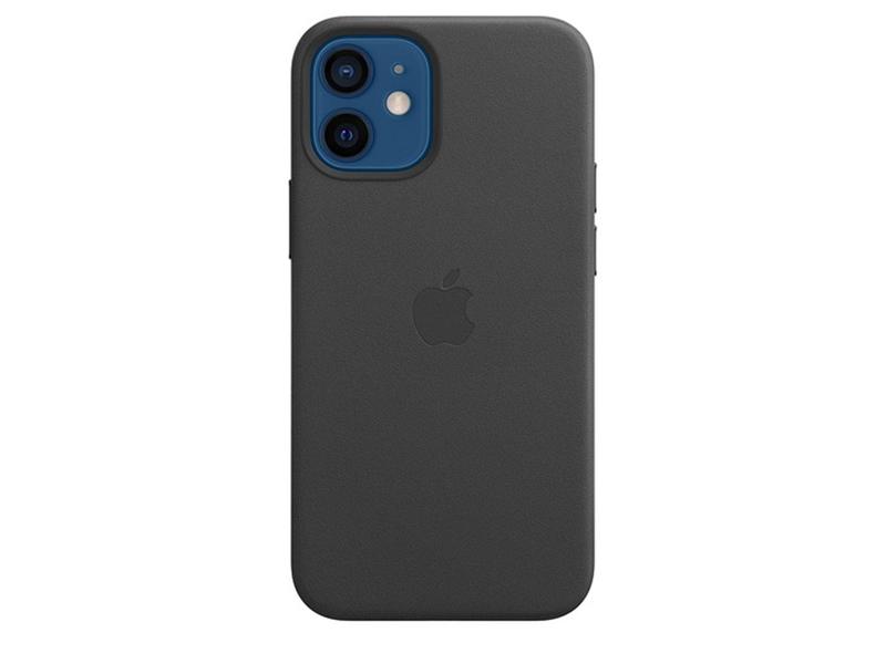 Pouzdro pro iPhone APPLE iPhone 12 mini Leather Case s MagSafe černé