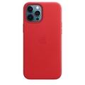 Pouzdro pro iPhone APPLE iPhone 12 Pro Max Leather Case s MagSafe červené