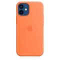 Pouzdro pro iPhone APPLE iPhone 12 mini Silicone Case s MagSafe kumkvatově oranžové