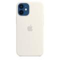 Pouzdro pro iPhone APPLE iPhone 12 mini Silicone Case s MagSafe bílé