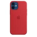 Pouzdro pro iPhone APPLE iPhone 12 mini Silicone Case s MagSafe červené