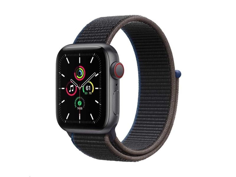 Chytré hodinky APPLE Watch SE Cellular 40mm Vesmírně šedý hliník s Charcoal sportovním řemínkem