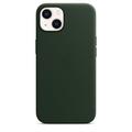 Kryt APPLE iPhone 13 Leather Case s MagSafe - S.Green