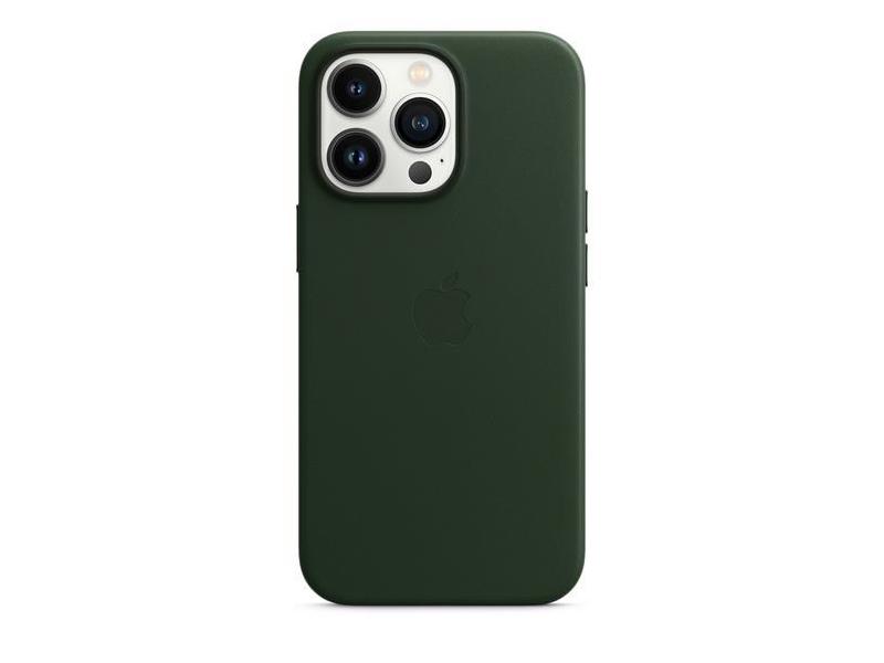 Kryt APPLE iPhone 13 Pro Leather Case s MagSafe - S.Green