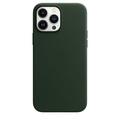 Kryt APPLE iPhone 13 Pro Max Leather Case s MagSafe - S.Green