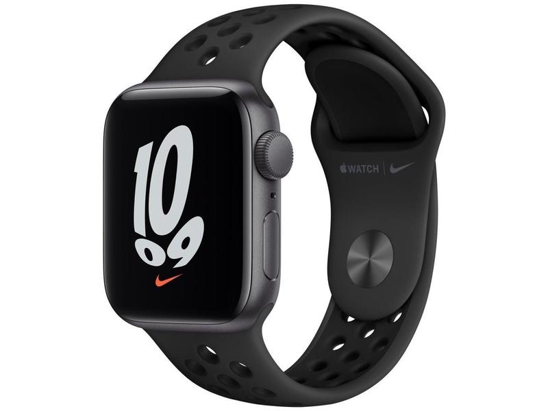 Chytré hodinky APPLE Watch Nike SE GPS, 40mm vesmírně šedý hliník s antracitovým / černým sportovním řemínkem