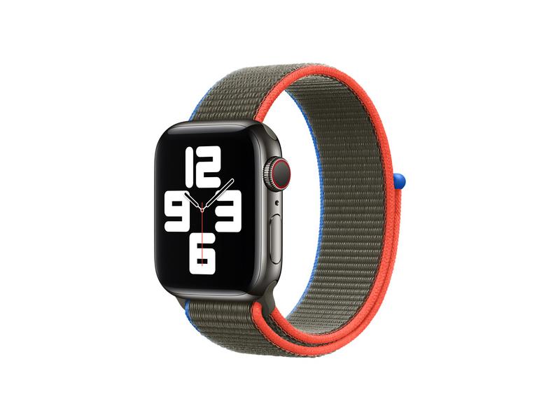 Řemínek APPLE Watch 40mm olivový provlékací sportovní řemínek