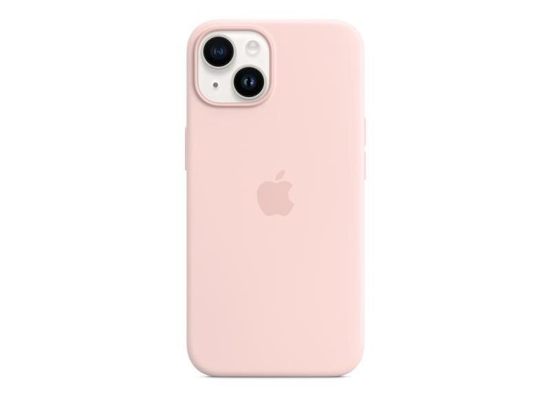 Pouzdro na iPhone APPLE iPhone 14 Silicone Case with MS - Chalk Pink