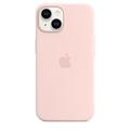 Pouzdro na iPhone APPLE iPhone 14 Silicone Case with MS - Chalk Pink