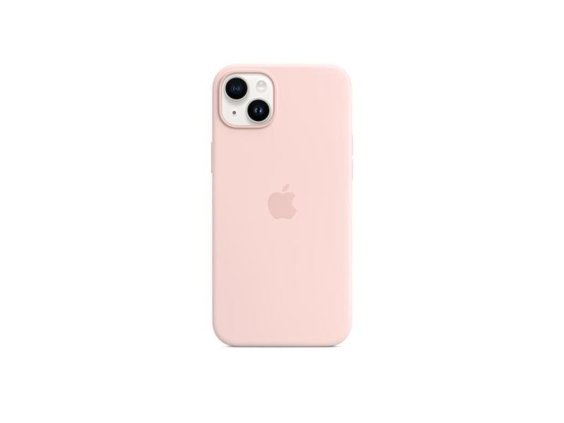 Pouzdro na iPhone APPLE iPhone 14+ Silicone Case with MS - Chalk Pink