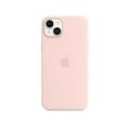 Pouzdro na iPhone APPLE iPhone 14+ Silicone Case with MS - Chalk Pink