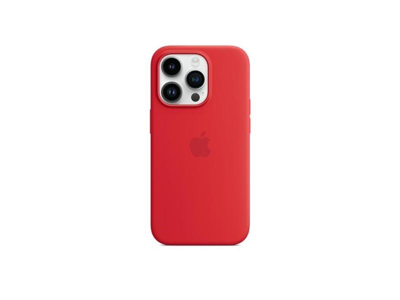 Pouzdro na iPhone APPLE iPhone 14 Pro Silicone Case with MS - (PRODUCT)RED