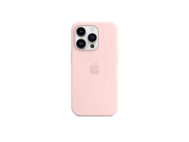 Pouzdro na iPhone APPLE iPhone 14 Pro Silicone Case with MS - Chalk Pink