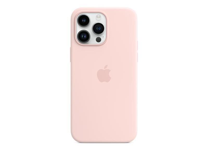 Pouzdro na iPhone APPLE iPhone 14 Pro Max Silicone Case with MS-Chalk Pink