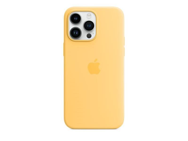 Pouzdro na iPhone APPLE iPhone 14 Pro Max Silicone Case with MS - Sunglow