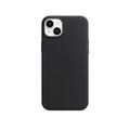 Pouzdro na iPhone APPLE iPhone 14+ Leather Case with MagSafe- Midnight