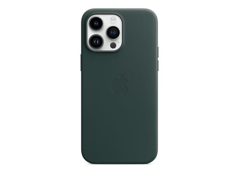 Pouzdro na iPhone APPLE iPhone 14 Pro Max Leather Case with MS- Forest Grey