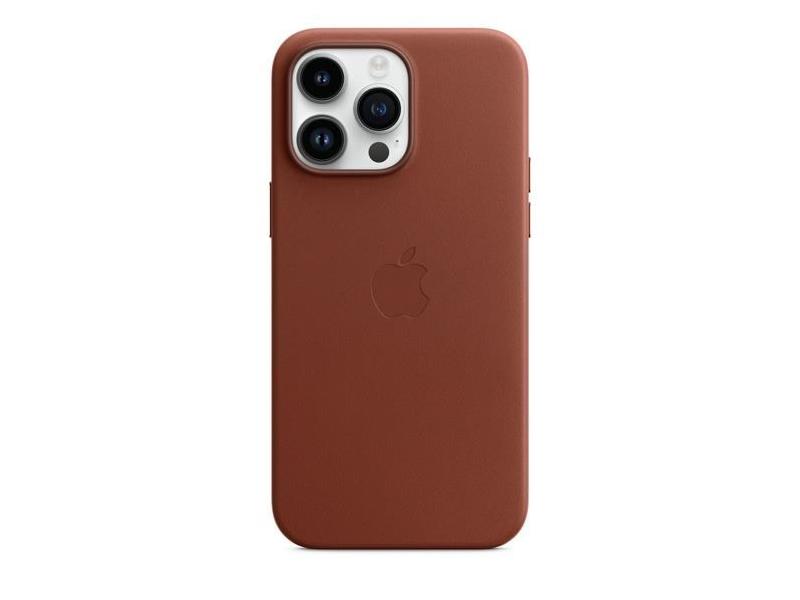 Pouzdro na iPhone APPLE iPhone 14 Pro Max Leather Case with MS - Umber