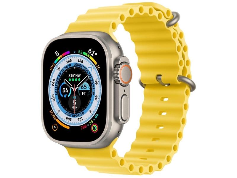  APPLE Watch Ultra GPS + Cellular, 49mm Titanium Case with Yellow Ocean Band