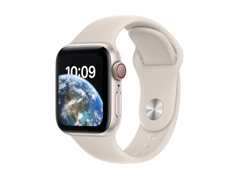 Chytré hodinky APPLE Watch SE GPS + Cellular 44mm Starlight Aluminium Case with Starlight Sport Band - Regular
