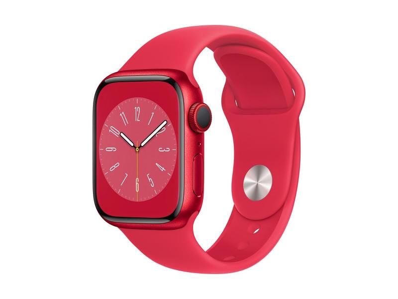 Chytré hodinky APPLE Watch Series 8 GPS + Cellular 41mm (PRODUCT)RED Aluminium Case with RED Sport Band - Regul