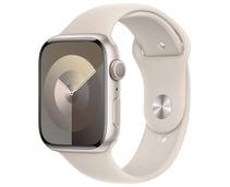 Obrázek k produktu: APPLE Watch Series 9 45mm Hvězdně bílý hliník s hvězdně bílým sportovním řemínkem S/M